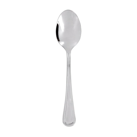 Turgla Flatware Elegance 7.5" Silver Stainless Steel A.D. Coffee Spoon 18/10 (Set of 12) (ETE966 - 26) - iFoodservice Online