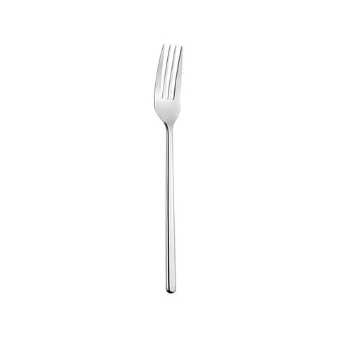 Turgla Flatware X - Lo 8.75" Silver Stainless Steel Dinner Fork 18/10, Set of 12 (ETE3090 - 1) - iFoodservice Online