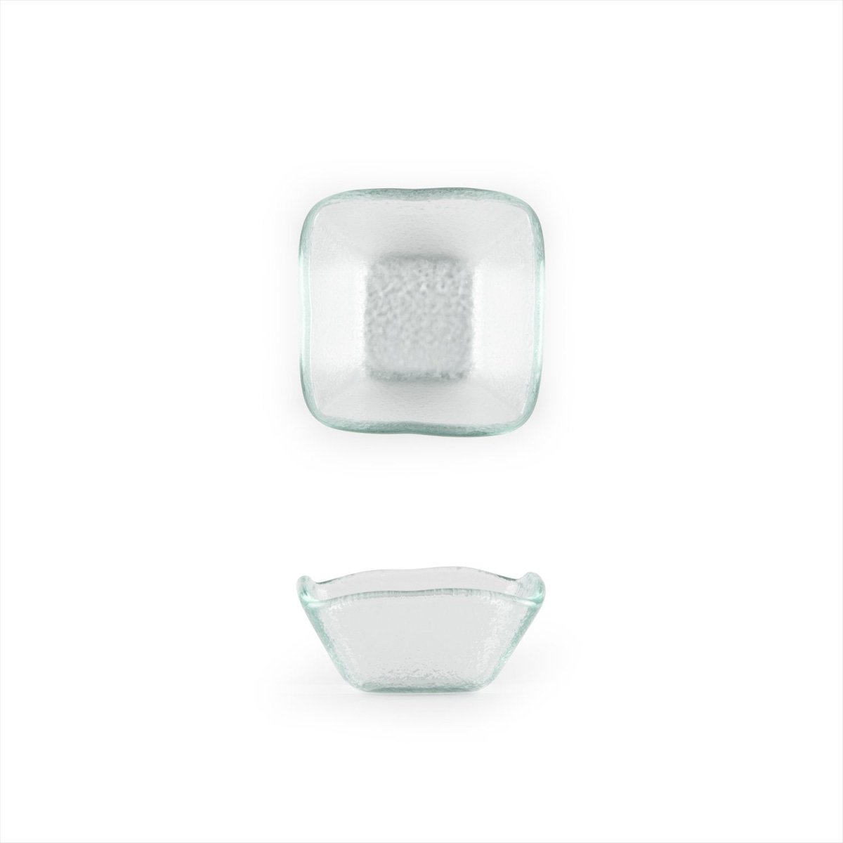 Turgla Fusion Glass Dinnerware 2.25" x 2.25" x h:1.5" 2 oz. Square Clear Glass Ramekin, Set of 24 (02 - 047 - 06CLR) - iFoodservice Online