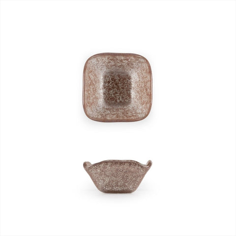 Turgla Fusion Glass Dinnerware 2.25" x 2.25" x h:1.5" 2 oz. Square Pink Purple Glass Ramekin, Set of 24 (02 - 047 - 06PPL) - iFoodservice Online