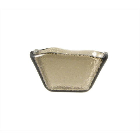 Turgla Fusion Glass Dinnerware 2.25" x 2.25" x h:1.5" 2 oz. Square Transparent Brown Glass Ramekin, Set of 24 (02 - 047 - 06TBRW) - iFoodservice Online