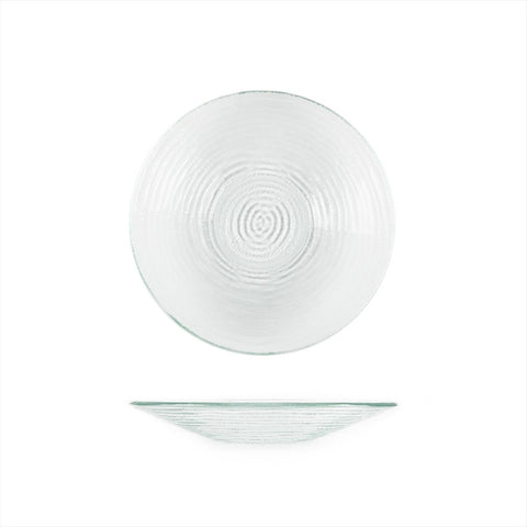 Turgla Fusion Glass Dinnerware dia.11.75" h:1.5" 32 oz. Round Clear Glass Bowl, Set of 6 (04 - 316 - 30CLR) - iFoodservice Online