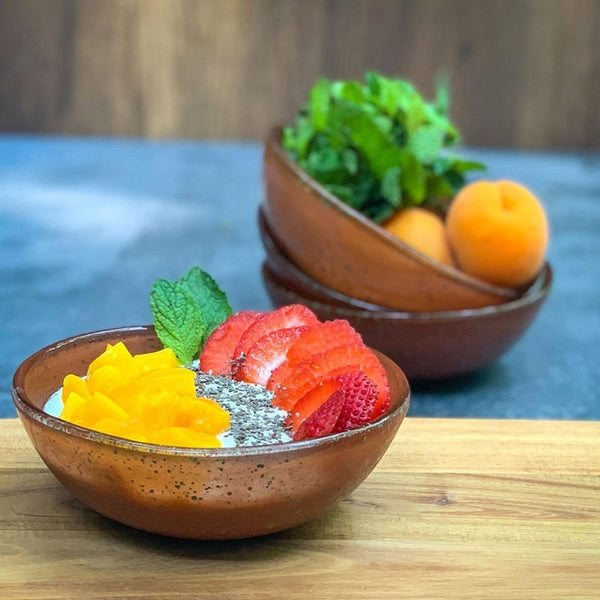 Turgla Fusion Glass Dinnerware dia.5.5" h:2" 14 oz. Round Paprika Glass Bowl, Set of 12 (04 - 019 - 14PPKS) - iFoodservice Online