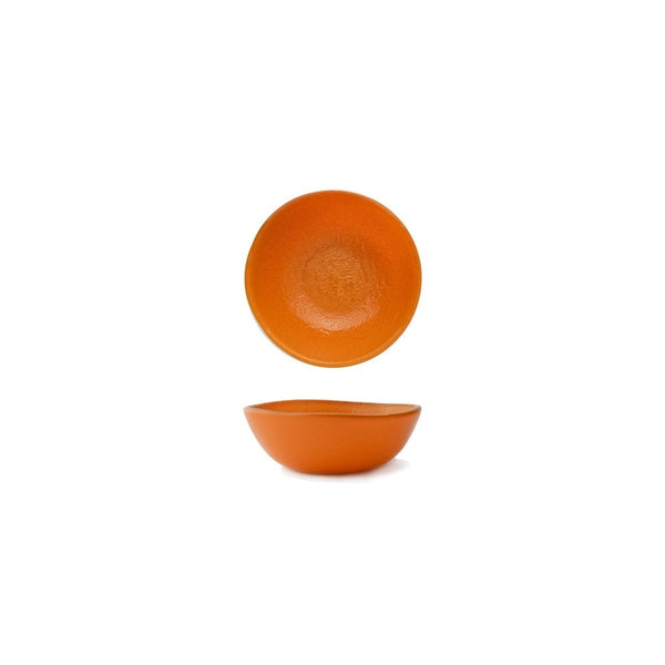Turgla Fusion Glass Dinnerware dia.5.5" h:2" 14 oz. Round Turmeric Glass Bowl, Set of 12 (04 - 019 - 14TRM) - iFoodservice Online