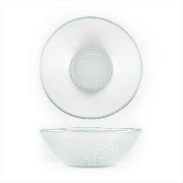 Turgla Fusion Glass Dinnerware dia.7.5" h:2.75" 20 oz. Round Clear Glass Bowl, Set of 12 (10 - 027 - 20CLR) - iFoodservice Online