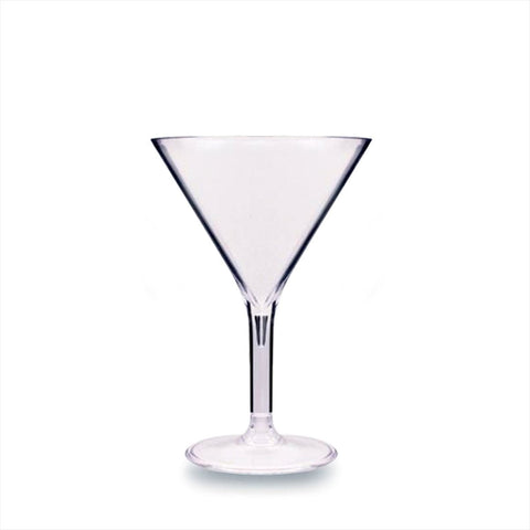 Turgla Rubikap Premium dia.4.5" h:6.5" 9 oz. Round Clear Polycarbonate Martini (Set of 48) (R - PRMMRT280CLR) - iFoodservice Online