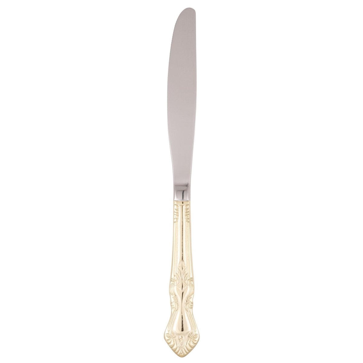 10 Strawberry Street Flatware, Crown Royal Gold Dinner Knife (48/Case)CRWNGLD - DK - iFoodservice Online