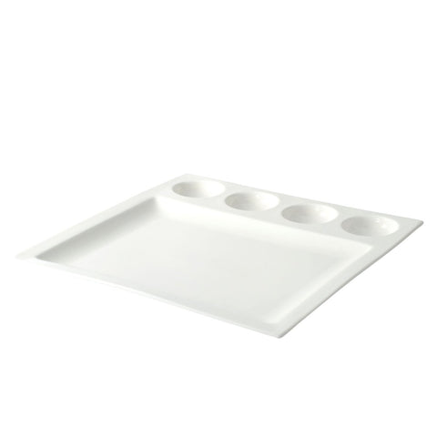 10 Strawberry Street Whittier Collection, 4 Round Dish Plate (8/Case)WTR - 4RDDSHPLT - iFoodservice Online