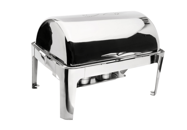 Browne Foodservice Cadence Full Size Rectangular Chafer With Roll Top Cover(575137) - iFoodservice Online