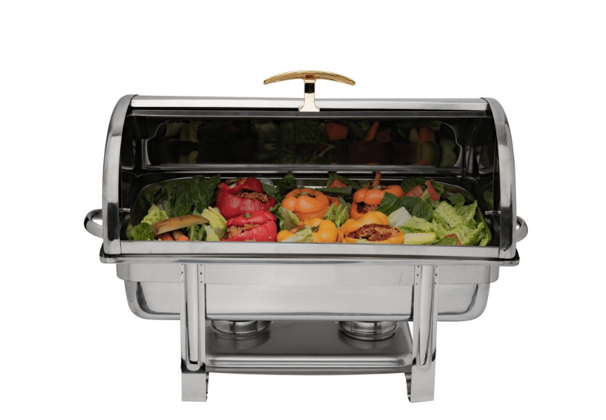 Browne Foodservice Chafer Economy Roll Top 18/8 Stainless Steel (575135) - iFoodservice Online