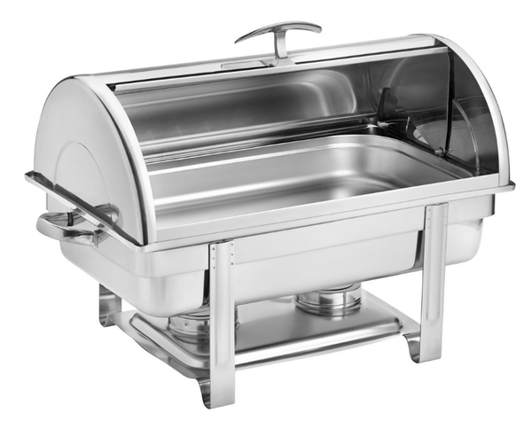 Browne Foodservice Chafer Economy Roll Top 18/8 Stainless Steel (575135) - iFoodservice Online