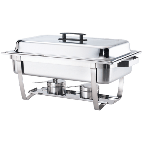 Browne Foodservice Economy Rectangular Chafer, 9qt/8.5l, 23.6x13.8x12.6"/60x35x32cm,Stainless Steel(575126) - iFoodservice Online