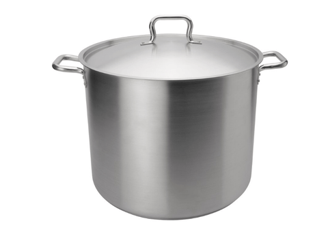 Browne Foodservice Elements Stock Pot 60qt/56.75L with Cover Stainlerss Steel (5733960) - iFoodservice Online
