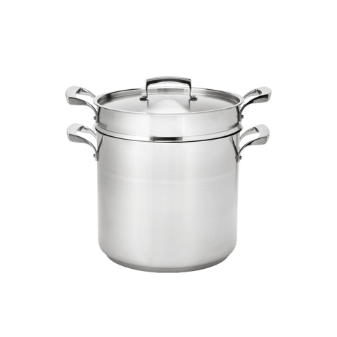Browne Foodservice Thermalloy 12qt Stainless Steel Double Boiler (3 Piece Set) (5724072) - iFoodservice Online