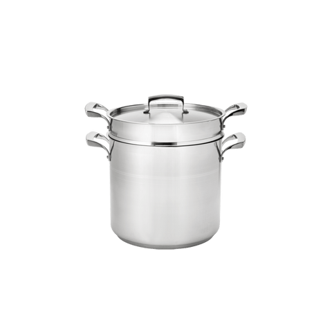 Browne Foodservice Thermalloy 9 Qt Stainless Steel Double Boiler 3 Piece Set (5724068) - iFoodservice Online