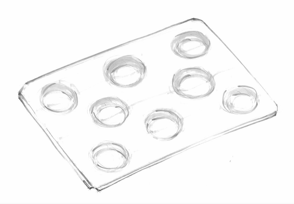 Browne Foodservice Thermalloy Combi 8 Section Baker Full Size Non - stick Aluminum Pack of 3(576209) - iFoodservice Online