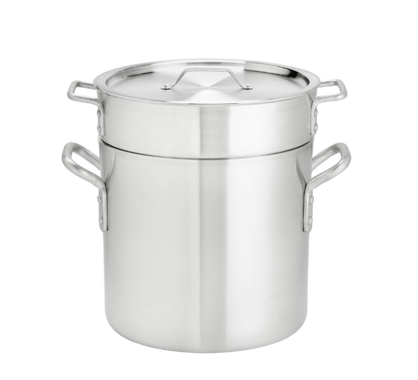 Browne Foodservice Thermally 8qt Aluminum Double Boiler Set (5813208) - iFoodservice Online