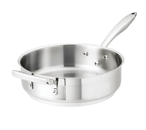 Browne Foodservice Thermally Sauté Pan 11"/28cm 4qt/4l Stainless Steel (5724182) - iFoodservice Online