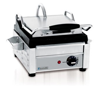 Eurodib Small All Ribbed Panini Grill 120v SFE02325 120 - iFoodservice Online