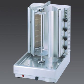 Eurodib Visvardis Turbo Gyros Gas 16 Burners W/ 200 Lb Capacity - Stainless, 110v (DG16V - N) - iFoodservice Online