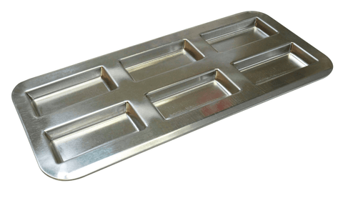 Gobel Tin Plate 6 Financiers Baking Sheet - 380 X 180 Mm (120710) - iFoodservice Online