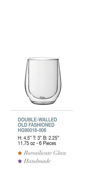 Hospitality Brands Double - Walled Old Fashioned (Pack of 6) HG90018 - 006 - iFoodservice Online