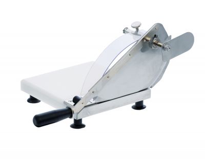 Louis Tellier Bread slicer - HACCP PEHD Base - Round Blade with Stop (703SF1P) - iFoodservice Online