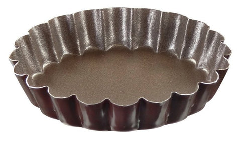Louis Tellier Gobel N - Stick Round Fluted Mold 3 1/4'' Diam X 1/2''H - Pack Of 12 (293550) - iFoodservice Online