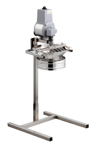 Louis Tellier Professional, Stainless Steel Electric Food Mill On Stand With 1 Free Disc (EX5) - iFoodservice Online