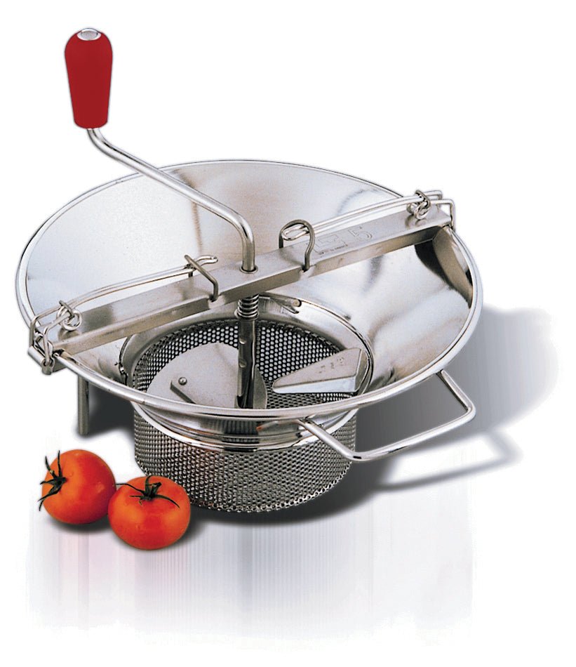 Louis Tellier Professional, Tin Plated Food Mill With 1 Free Disc M5 - iFoodservice Online