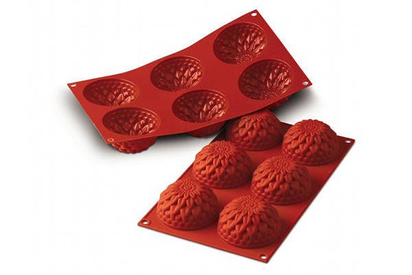 Louis Tellier Silikomart - Big Dahlia Red Mold Packed (SF078) - iFoodservice Online
