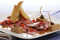 Louis Tellier Silikomart - Medium Rect Savarin Red Mold 2 1/4'' X 1 1/4'' X 3/4'' H (SF091) - iFoodservice Online