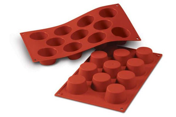 Louis Tellier Silikomart - Silicone Mould N. 11 Small Muffins Ø51 H 28 Mm (SF022) - iFoodservice Online