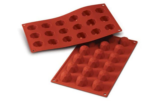 Louis Tellier Silikomart - Silicone Mould N. 18 Small Diamond Ø35 H 23 Mm (SF048) - iFoodservice Online