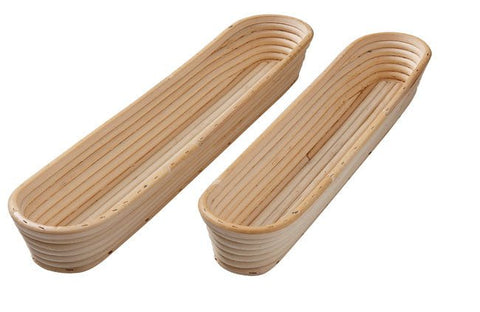 Matfer Banneton Willow Proofing Basket Long 18in (118516) - iFoodservice Online