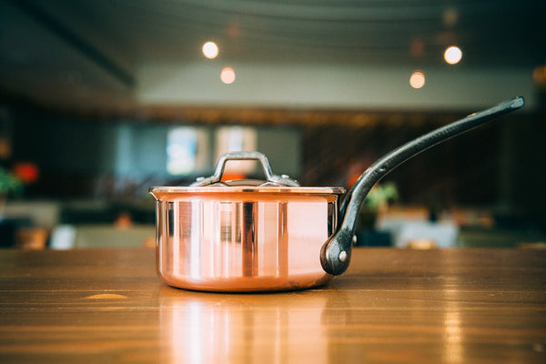 Matfer Bourgeat Copper Sauce Pan, 9 1/2" (360024) - iFoodservice Online
