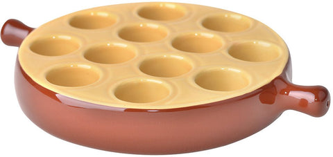 Matfer Bourgeat Escargot Plate 12 Holes 552106 (Pack of 6) - iFoodservice Online