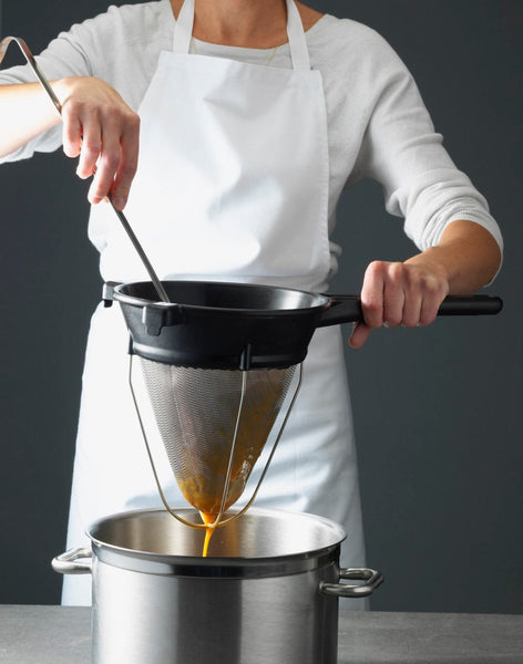 Matfer Bourgeat Exoglass Bouillon Strainer/Chinois, 8" (017360) - iFoodservice Online