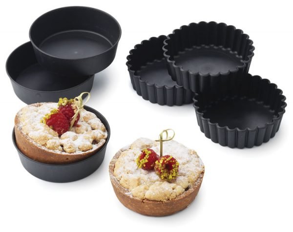 Matfer Bourgeat Exoglass Individual Deep Tartlet Mold 4" Pack of 12 (345151) - iFoodservice Online