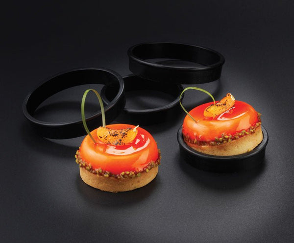 Matfer Bourgeat Exoglass® Tart Rings 2 1/3" Pack Of 6(346701) - iFoodservice Online