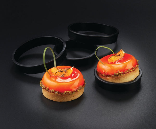 Matfer Bourgeat Exoglass® Tart Rings, 4", Pack of 6 (346708) - iFoodservice Online