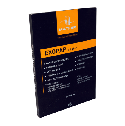 Matfer Bourgeat Exopap Baking Paper 23 3/4" X 15 3/4" (41 G/m2) Box of 500 pcs (320201) - iFoodservice Online