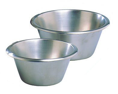 Matfer Bourgeat Flat Bottom Stainless Steel Mixing Bowl 6 1/3" (702616) - iFoodservice Online