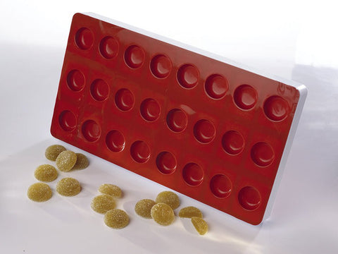 Matfer Bourgeat Fruit Jelly Flexible Palet Rond Mold (339017) - iFoodservice Online