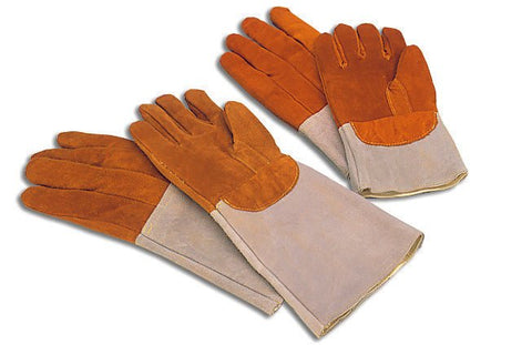 Matfer Bourgeat Leather Protection/Oven Gloves Pair, 7 3/4" (773012) - iFoodservice Online