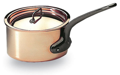 Matfer Bourgeat Mini Copper Sauce Pan Lid 3 1/2" (351209) - iFoodservice Online