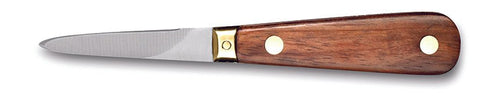 Matfer Bourgeat Professional Oyster Knife, Wood Handle (121042) - iFoodservice Online