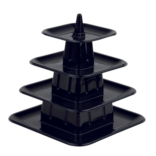 Matfer Bourgeat Pyramid Macaroons Display Black 210 Macaroons (681592) - iFoodservice Online