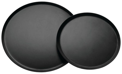 Matfer Bourgeat Round Black Steel Baking/Oven Sheet, 14 1/4" (310408) - iFoodservice Online