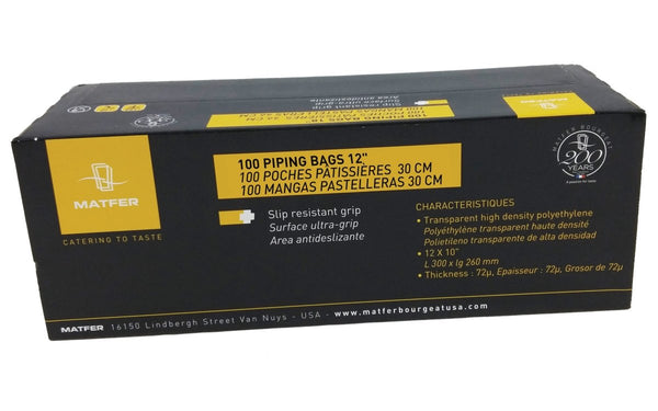 Matfer Bourgeat Standard Disposable Pastry Bags, 21", Master Case (6 ROLLS) 165018 - Master case - iFoodservice Online